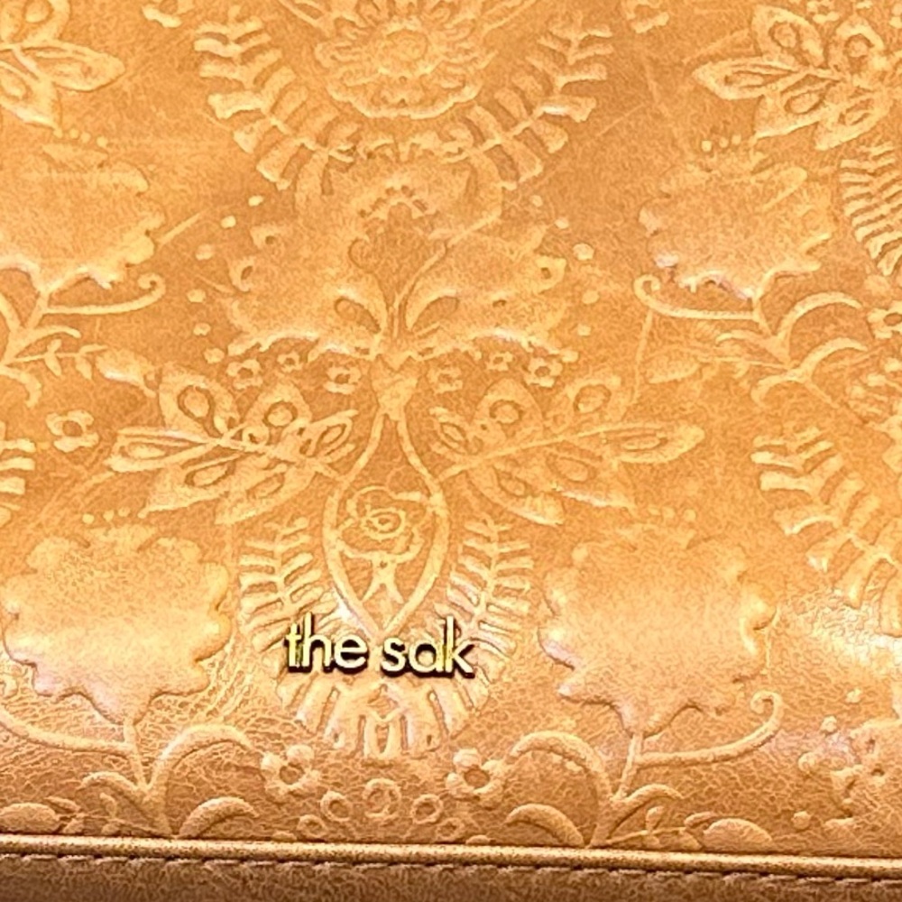 🌟HP🌟The Sak Loyola Tan Leather Mini Convertible Backpack Tobacco Floral - Picture 16 of 16